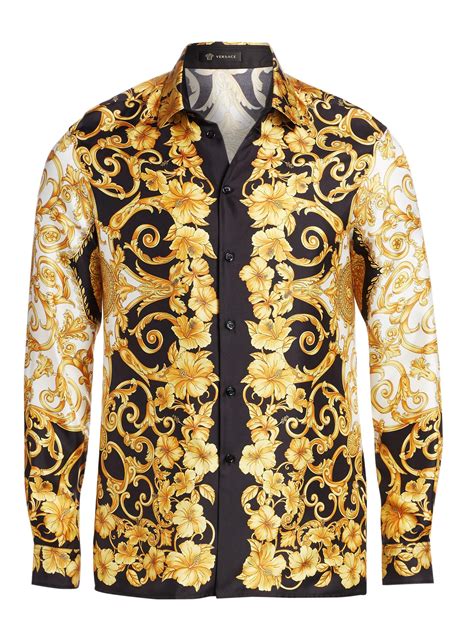 versace collection hemd bird|Versace men's designer shirts.